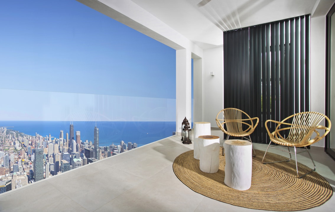 Photography, Willis Tower View Chicago, Marbella Terrace, Gary Edwards, Photoshop skills,